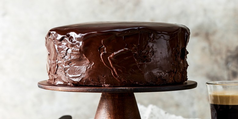 Chocoladecake met ganache