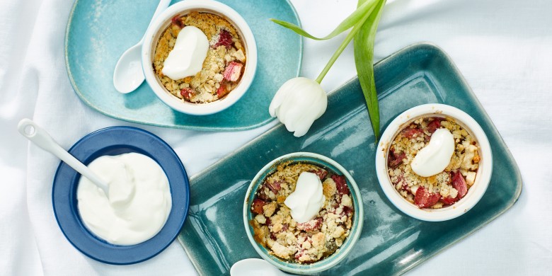 Rabarber-havermoutcrumble