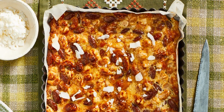 Notenplaatkoek met kokos