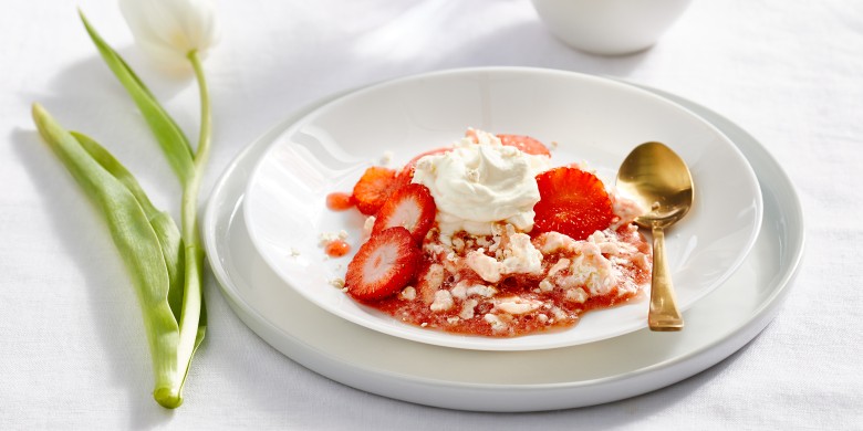 Eton mess met aardbeien
