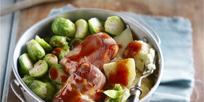 Katenvinken met puntpaprika en rode peper