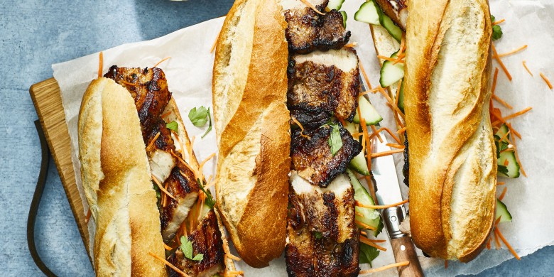 Broodje speklap met komkommer