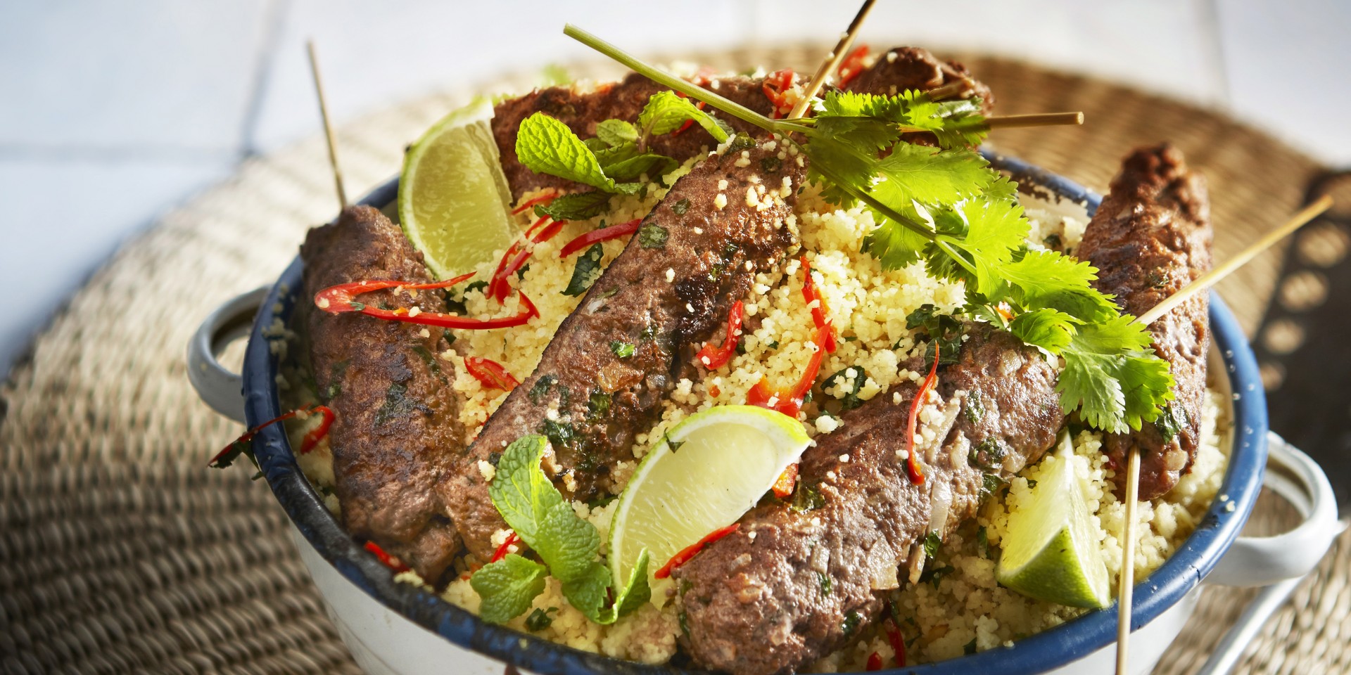 Kebab met couscous