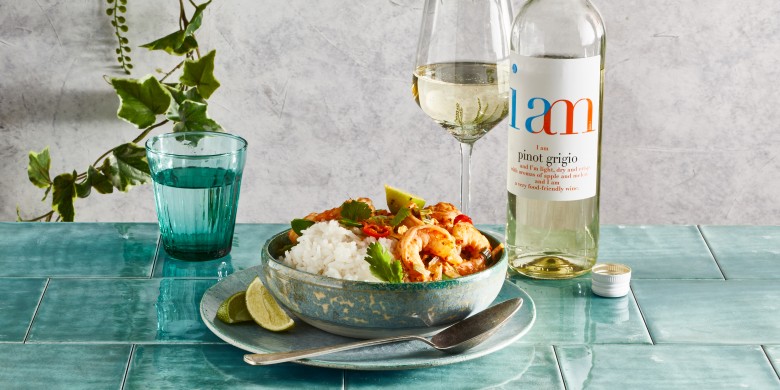 Homemade rode curry met garnalen