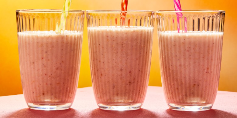 Power smoothie met banaan en abrikoos