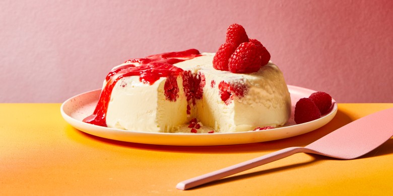 Semifreddo met frambozen