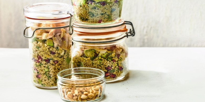 Quinoa-salade met forel