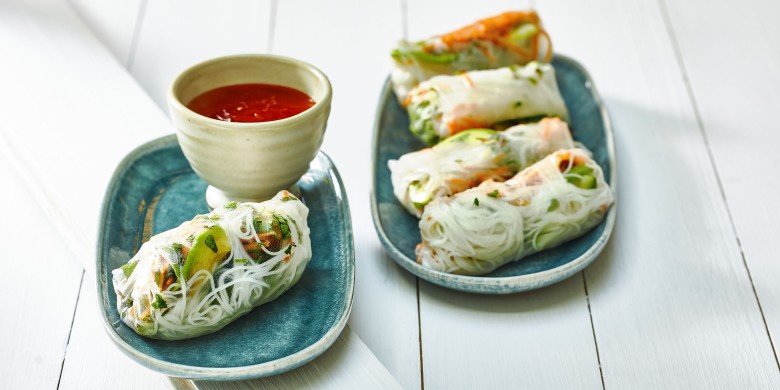 Summer rolls met knapperige tofu