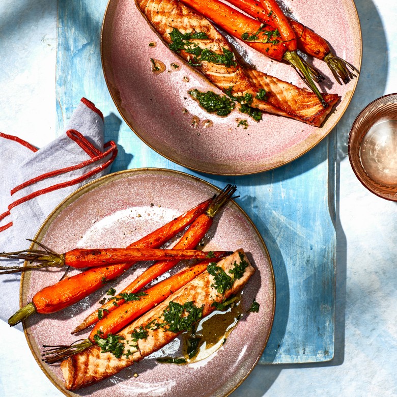 Gegrilde zalm met gremolata