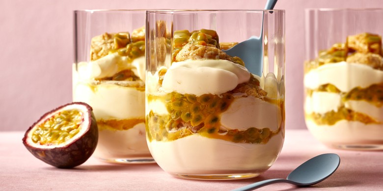 Passievrucht-tiramisu met amaretti 