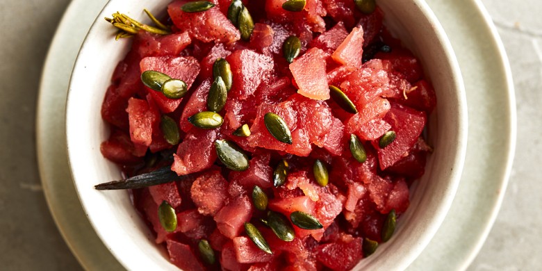 Perencompote met zonnebloempitten 