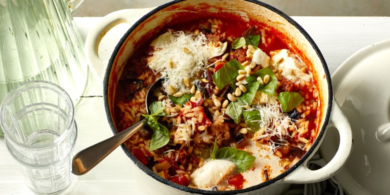 Tomatenrisotto met mozzarella 