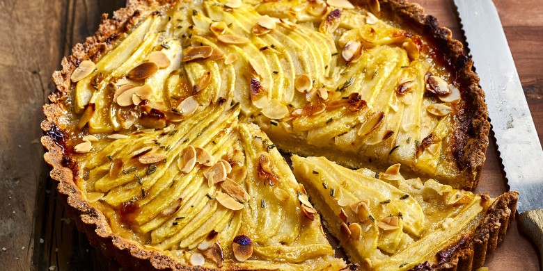 Toscaanse perentaart met limoncello-room 