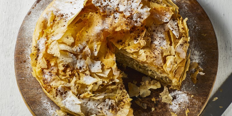 Bastilla met gember en kruidige kip