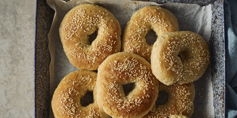 Sesam-bagels