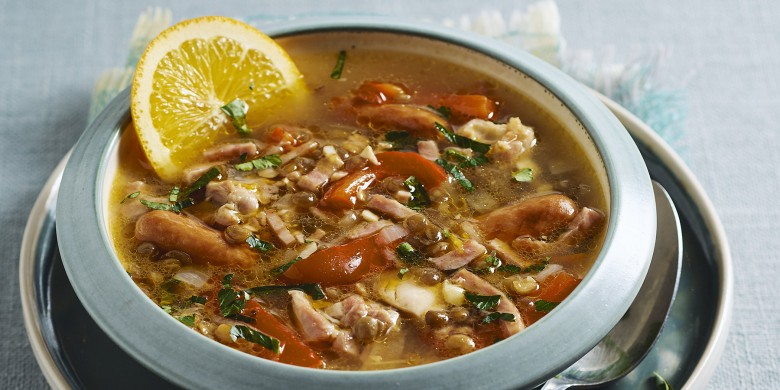 Caribische linzensoep