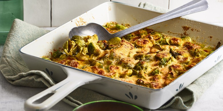 Spruitjesgratin met parmezaan 