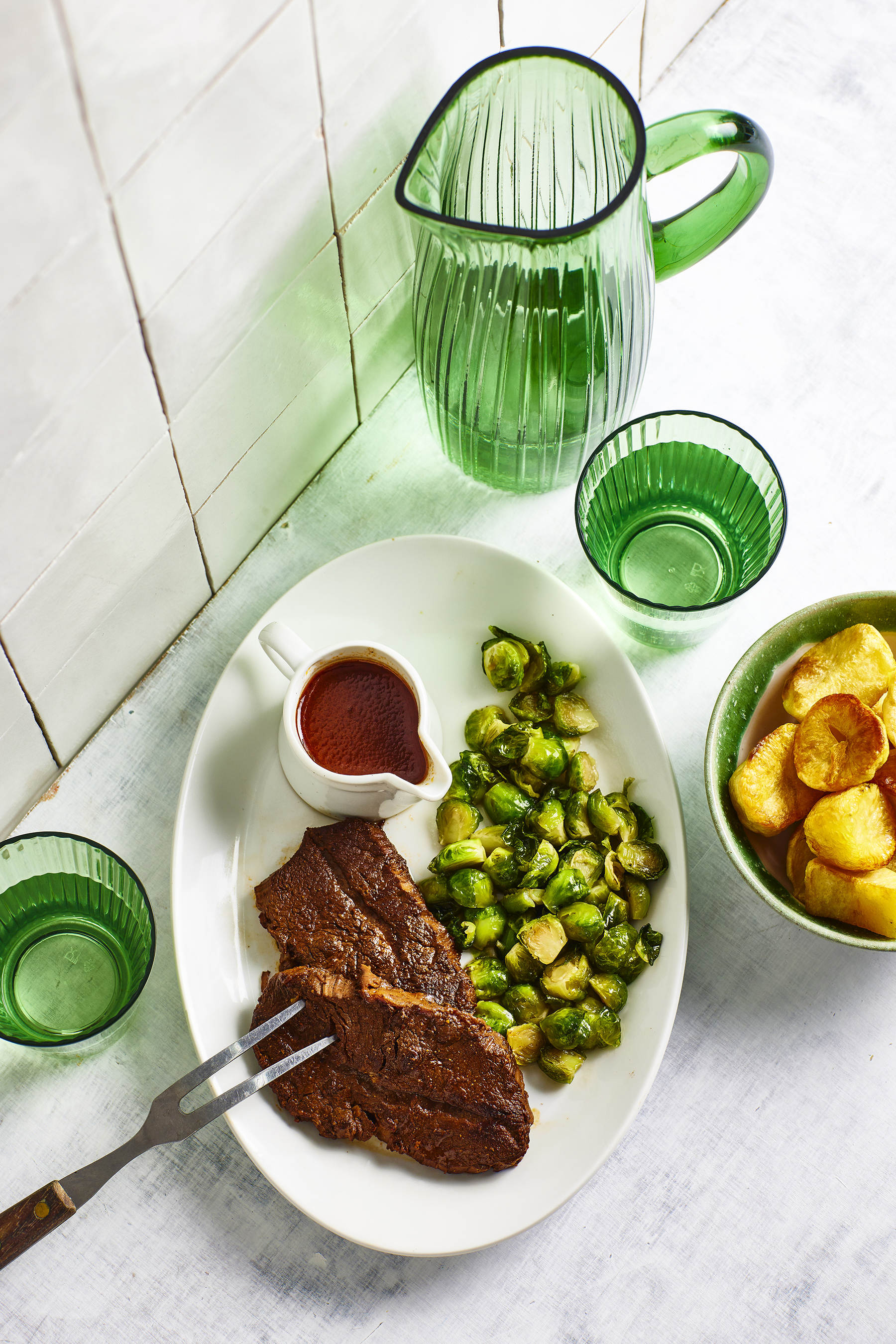 Sukade met geglaceerde spruitjes