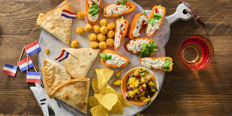 Quesadilla-driehoekjes