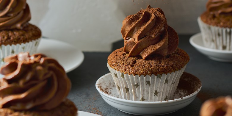 Mokka-cakejes met chocoladecrème 