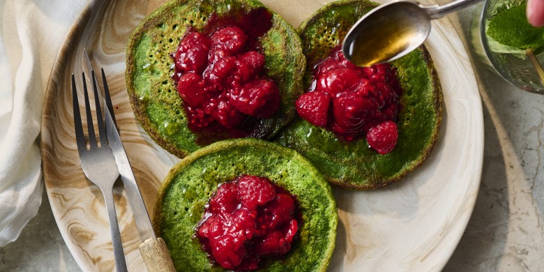 Groene pancakes