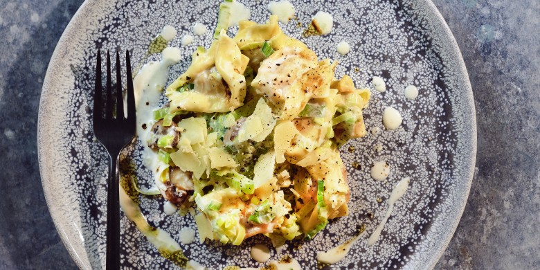 Tortellinischotel met preisaus 