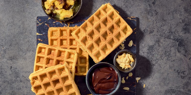Wafels met topping 