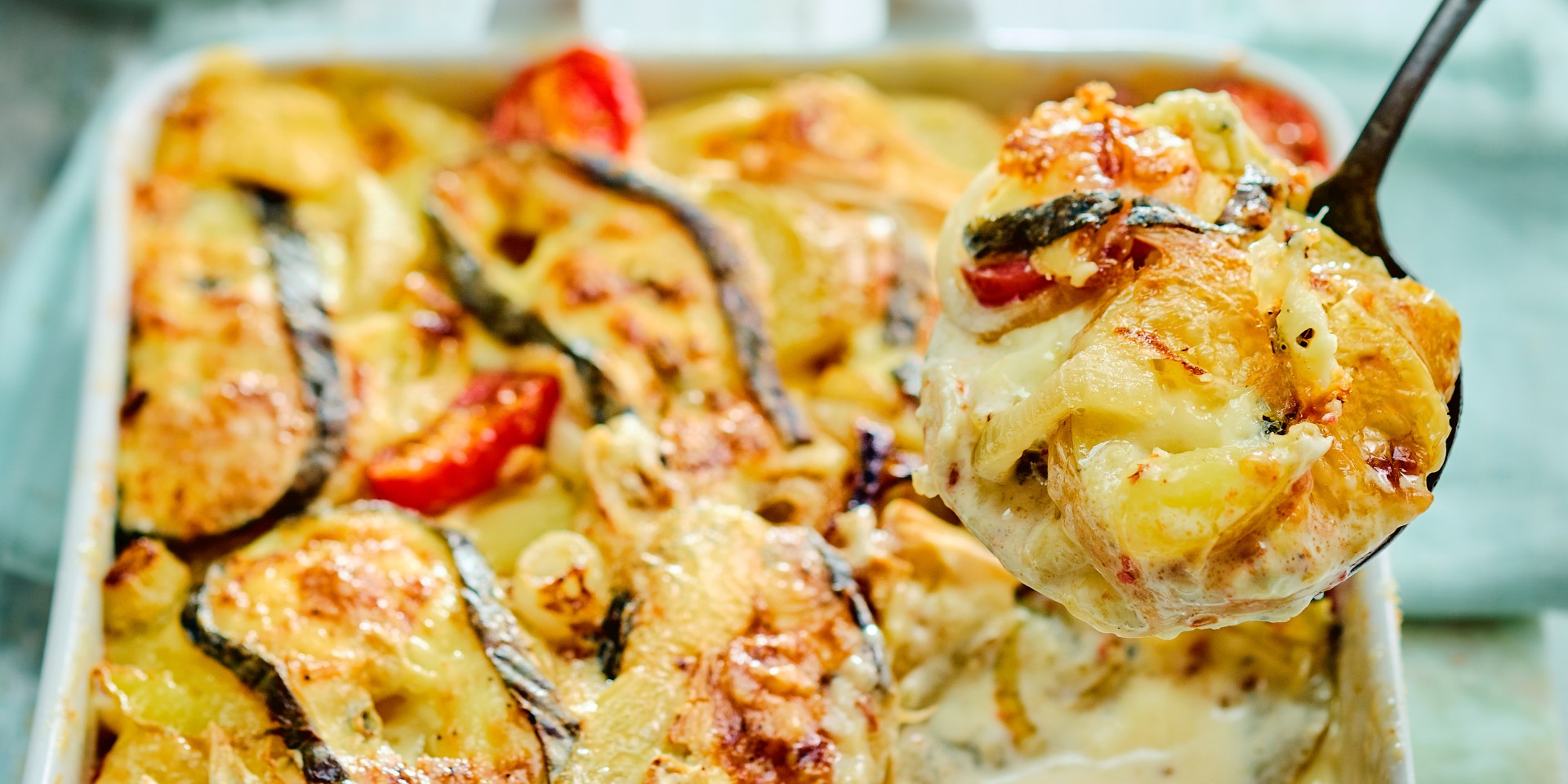 Tartiflette met tomaatjes