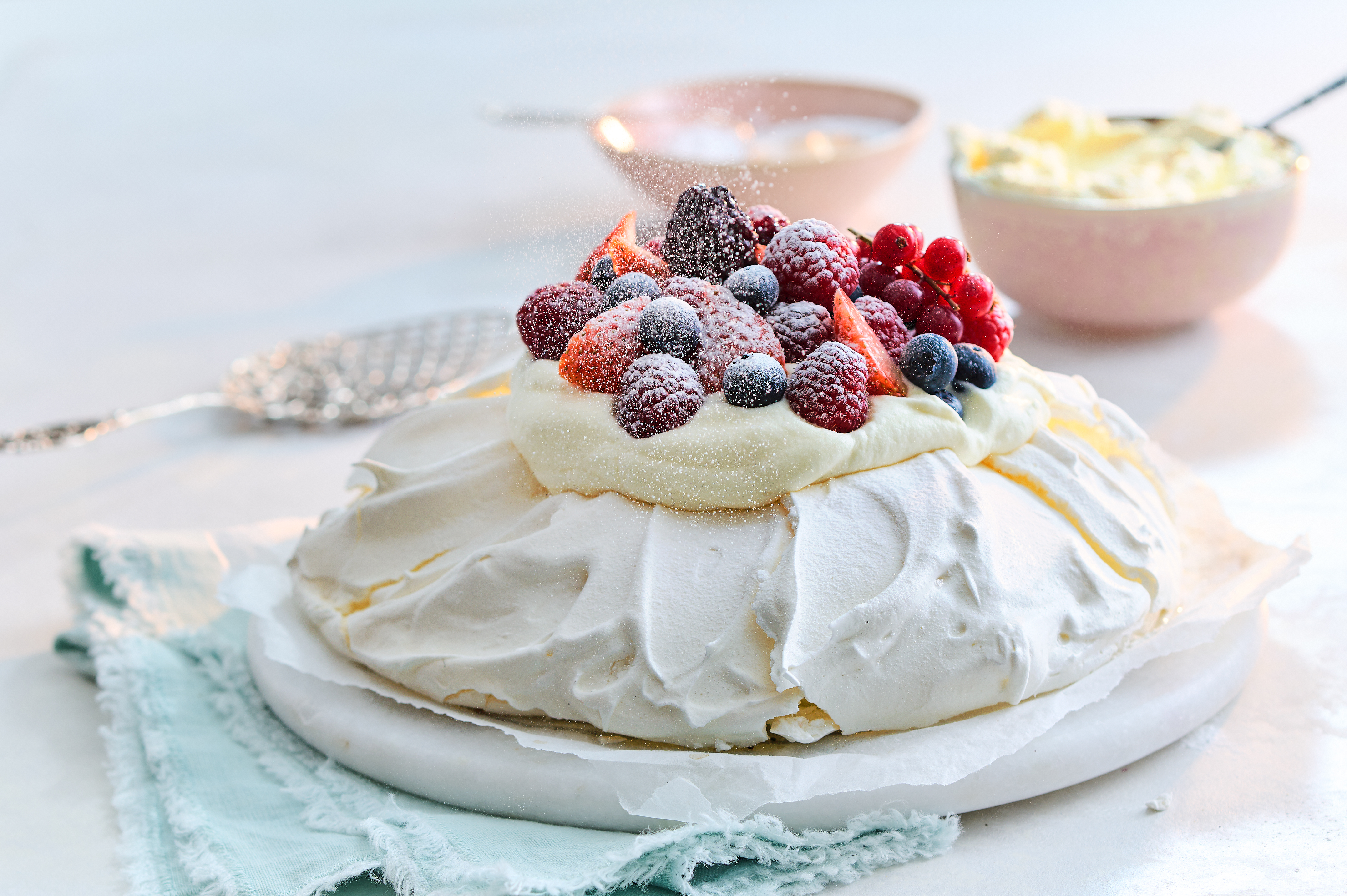 Pavlova met bosvruchten