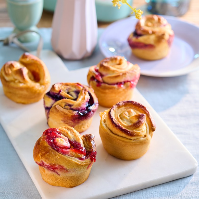 Cruffins met jam