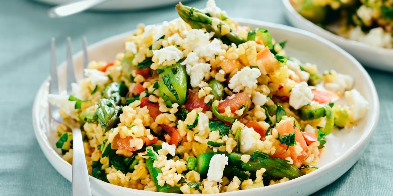 Taboulé met asperges