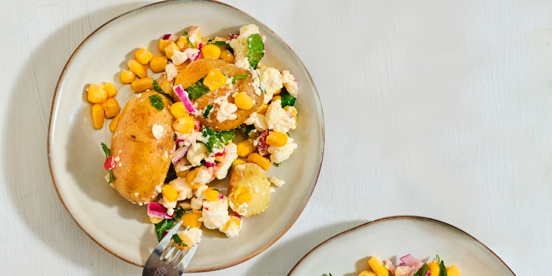 Krieltjessalade met jalapeñodressing