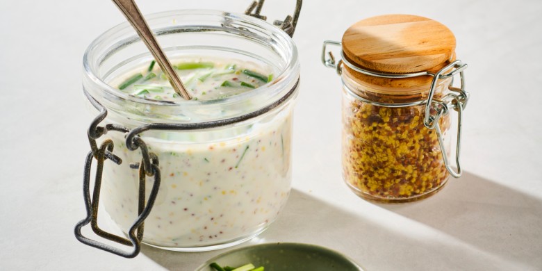 Yoghurt-mosterddressing
