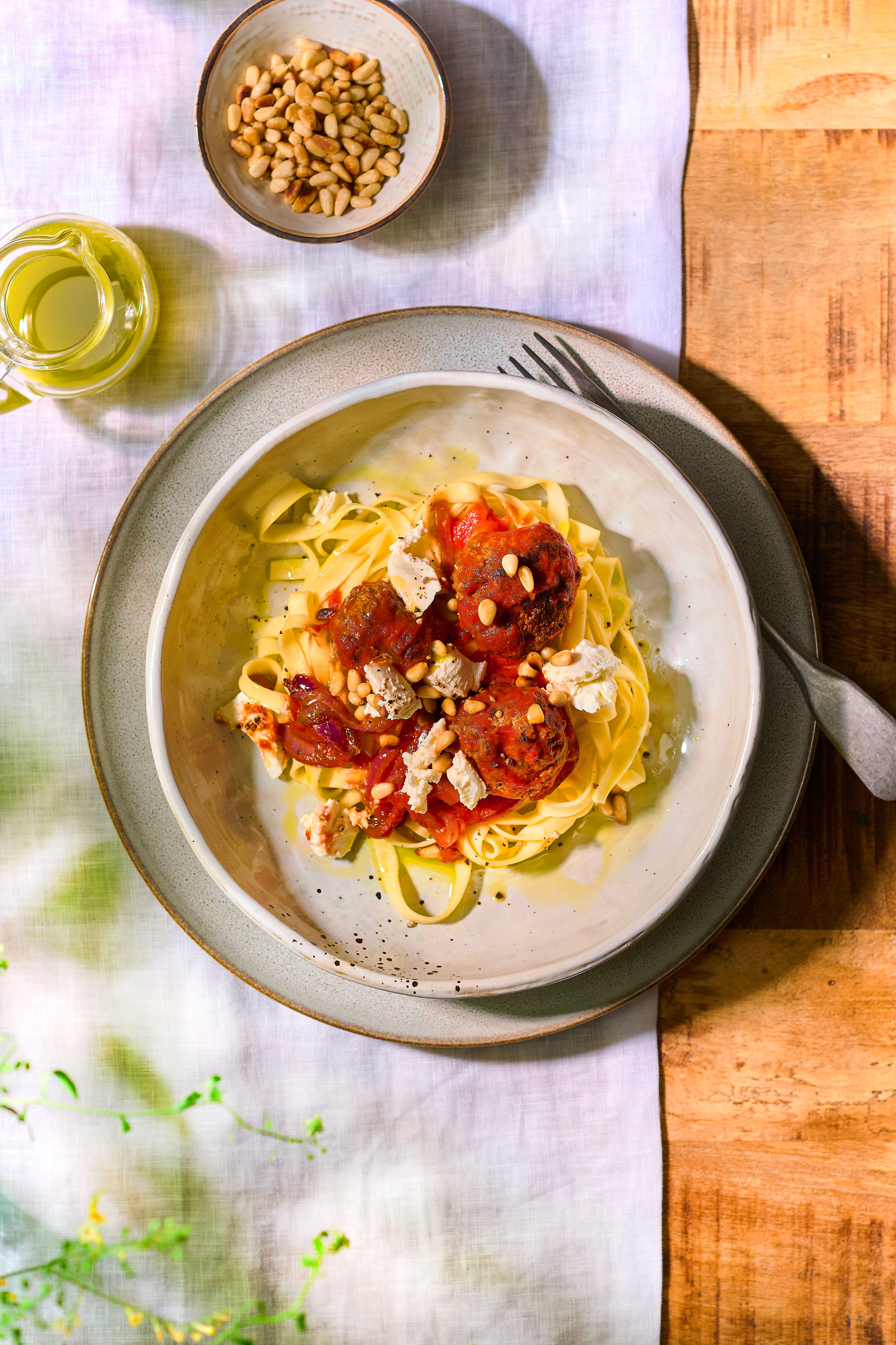 Kruidige Italiaanse gehaktballetjes met ricotta