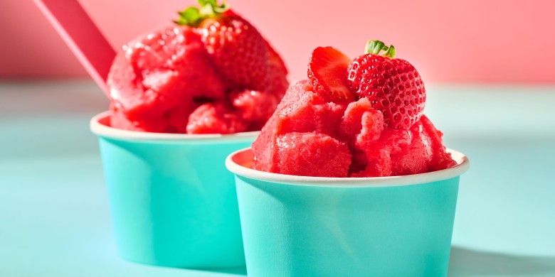 Aardbeiensorbet