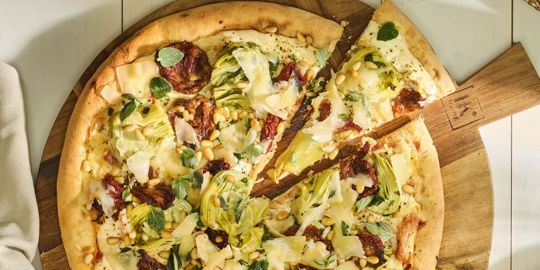 Pizza cremosa 