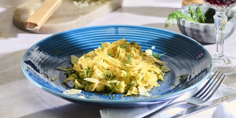 Tagliatelle met venkel en parmezaan 