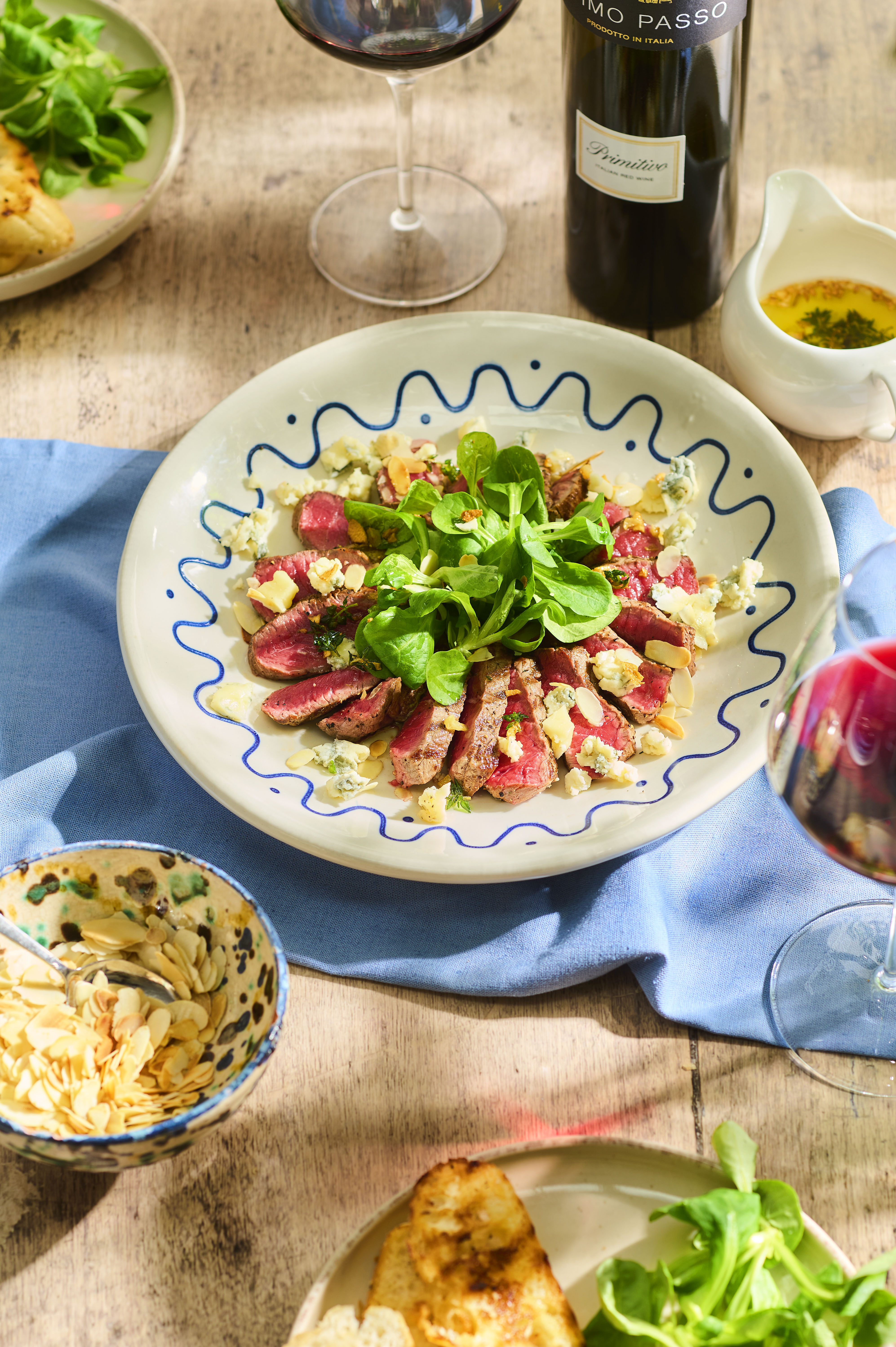 Tagliata met gorgonzola