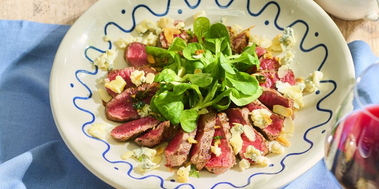 Tagliata met gorgonzola 