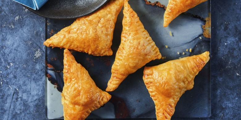 Ham-kaas envelopjes uit de airfryer 
