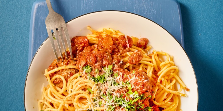 Spaghetti met gehaktballetjes