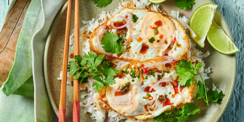 Vegetarische yam khai dao 