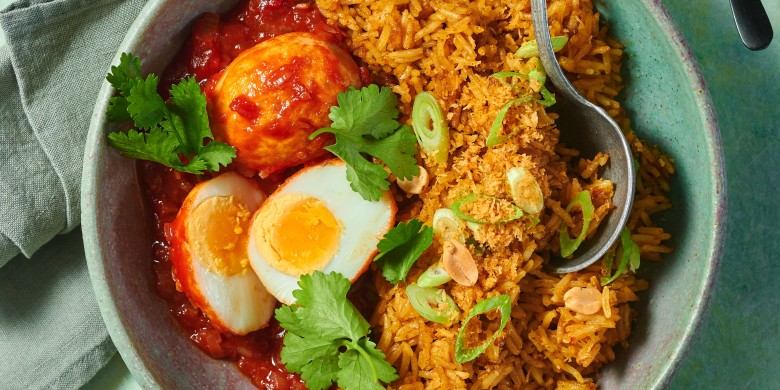 Balinese eieren met nasi 