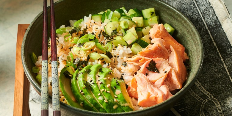 Poke bowl met zalm 
