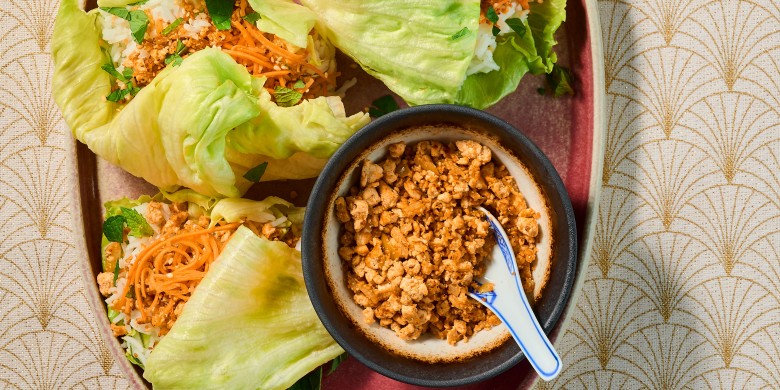 Sla-wraps met tofugehakt 