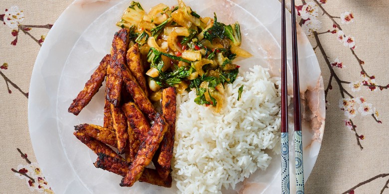 Hoisin tempé met paksoi 