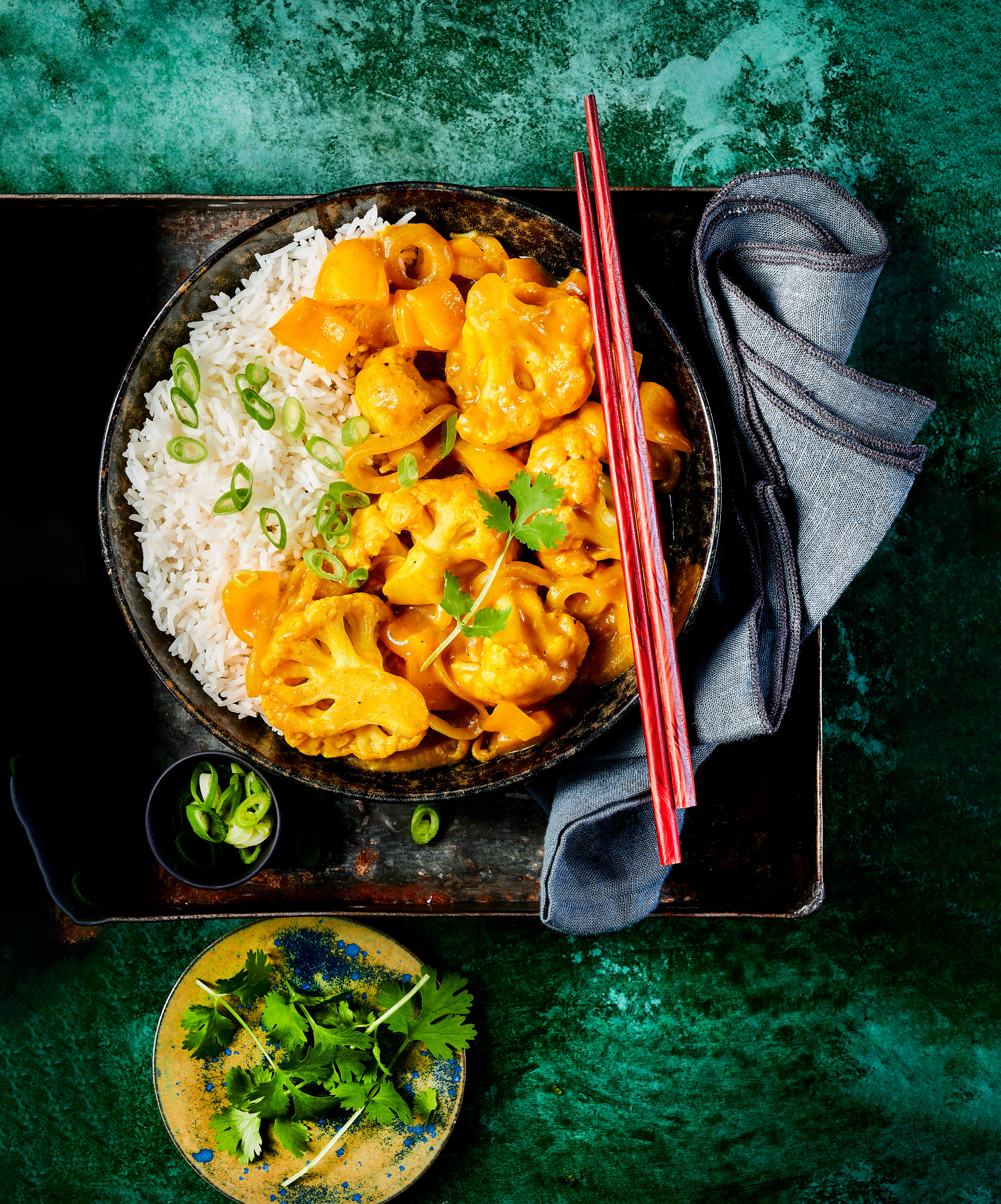 Bloemkool-paprikacurry