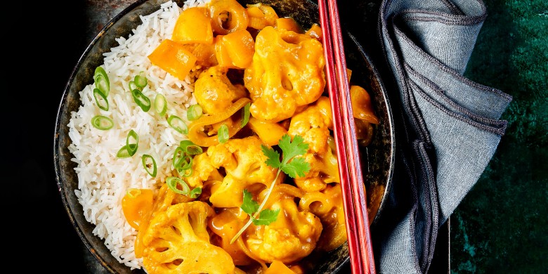 Bloemkool-paprikacurry 