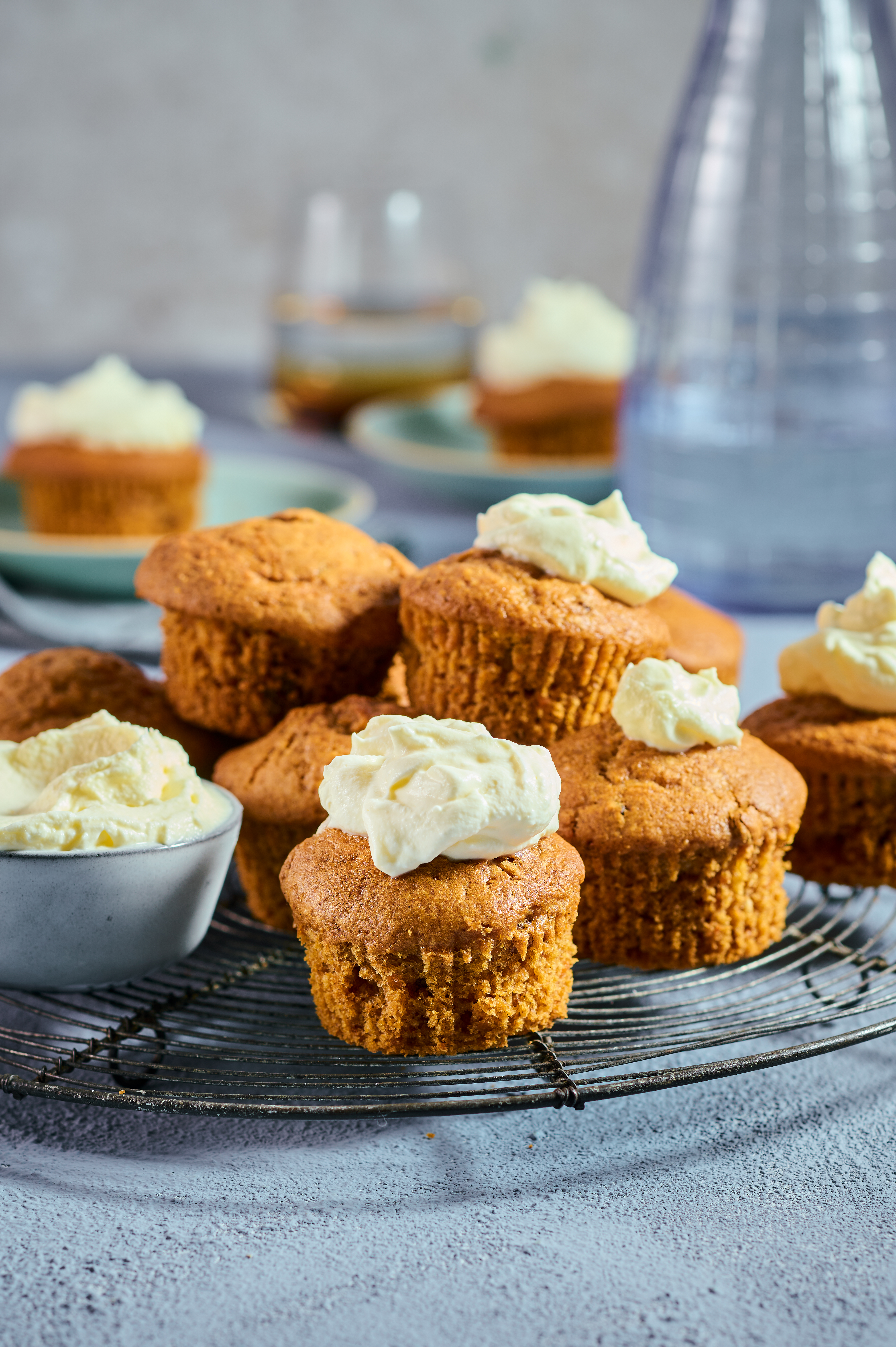 Zoete-aardappelmuffins met kaneel en rozijnen