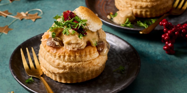 Pasteitjes met zelfgemaakte kippenragout 